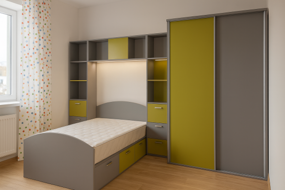 Modern Bed with Smart Storage