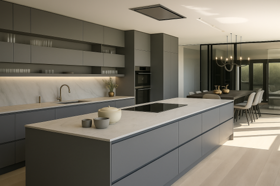 Elegant Gray Kitchen